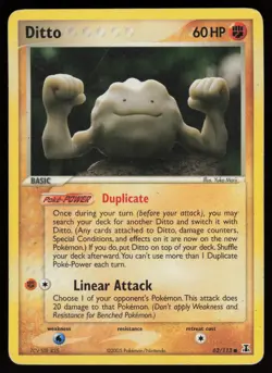 DITTO 62/113 COMMON DELTA SPECIES POKEMON HP - Image 1