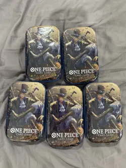 One Piece Card TCG Vol 2 Mini Tins (OP-13)Brand New/Sealed Lot Of 5 Tins SABO - Image 1