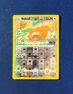 Bidoof Ditto Reverse Holo Pokemon Go Card 059/078 Unpeeled NM/M - Image 1
