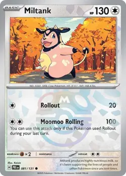 Miltank Master Ball 081/131 - SV: Prismatic Evolutions Pokemon TCG NM Holo - Image 1