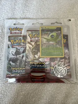 Pokemon TCG - XY Breakthrough 3-Pack Blister Celebi Promo - New Sealed - Image 1