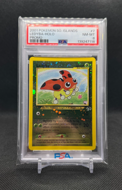 2001 Pokemon Southern Islands Promo Ledyba-Holo #7 PSA 8 - Image 1