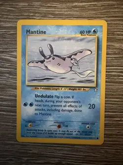 Pokemon TCG Mantine Neo Genesis 64/111 Regular LP. - Image 1