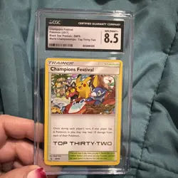 CGC 8.5 Top 32 Champions Festival 2017 World Championship Promo SM78 Pokemon - Image 1