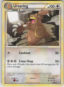 Pokemon TCG Ursaring Rare Unleashed 27/95 - Image 1