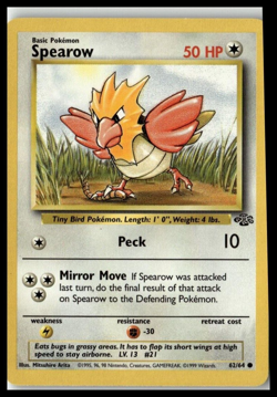 Spearow 62/64 Pokemon Card Jungle Common 50 HP Near Mint H27 - Image 1