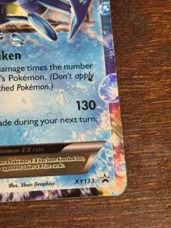 Pokemon TCG Ash-Greninja EX Black Star Promo Holo Card Ultra Rare XY133 - Image 4