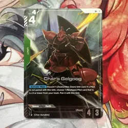 Gundam Card Game Char's Gelgoog GD01-023 LR+ Alt Art - Image 1