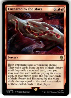Ensnared by the Mara NM Doctor Who MTG Magic The Gathering Red English Card - Image 1