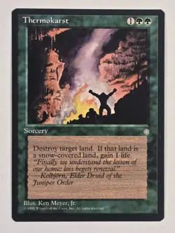 Thermokarst Ice Age Regular NM MTG Magic The Gathering Ships FAST - Image 1