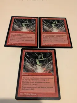Magic the Gathering MTG Fireblast X 4 Visions LP - Image 1