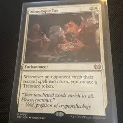 Monologue Tax - 100 - NM - Commander: Duskmourn - MTG - Image 1