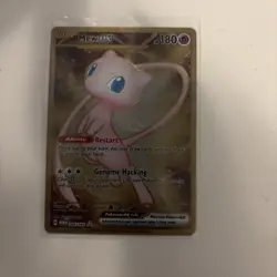 Mew 151 Gold Metal Played Card From Premium Collection - Image 1