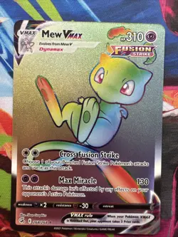 Pokemon TCG Fusion Strike Mew VMAX 268/264 Secret Rare - NM!! - Image 1