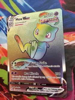 Pokemon TCG Fusion Strike Mew VMAX 268/264 Secret Rare - NM!! - Image 3