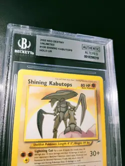 Pokemon Shining Kabutops Neo Destiny BGS Altered Eng No Goldstar - Image 1