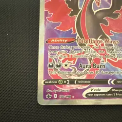 Pokemon Galarian Moltres V Full Art Ultra Rare Holo Chilling Reign 176/198 220 … - Image 5
