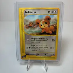 Teddiursa Skyridge e-Series Near Mint 109/144 Regular Non-holo Pokemon Common - Image 1