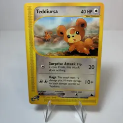 Teddiursa Skyridge e-Series Near Mint 109/144 Regular Non-holo Pokemon Common - Image 3