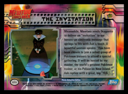 NM - Topps Pokemon The Invitation #13 The First Movie (Blue Logo) - Image 2