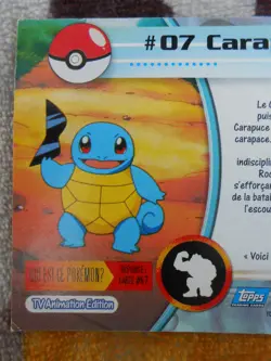 CARAPUCE #07 - TOPPS TV ANIMATION EDITION 1999 - POKEMON - TRES BON ETAT - Image 5