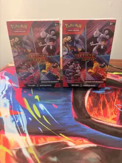 Pokemon Destined Rivals Booster Bundle Scarlet & Violet TCG Sealed New Lot Of 2 - Image 1