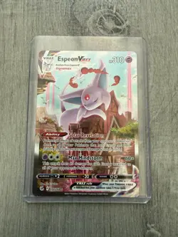 Pokemon TCG Espeon VMAX Fusion Strike 270/264 Holo Secret Rare - Image 1