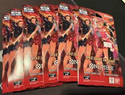 LOT OF 6 One Piece HEROINES EDITION Sleeved Booster Pack EB-03 English - Sealed - Image 1