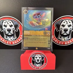Disney Lorcana TCG Fabled Stitch Carefree Surfer Legendary 24/204 FOIL - Image 1