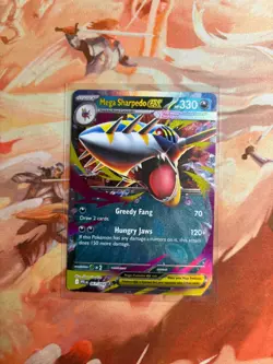 Mega Sharpedo ex 061/094 Phantasmal Flames Pokemon TCG NM Card - Image 1