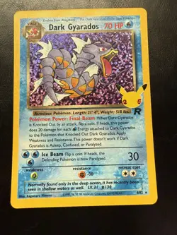 Pokemon Dark Gyarados Holo TCG Celebrations Classic Card 8/82 NM Condition - Image 1