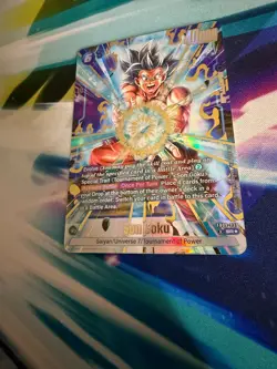 Son Goku FB09-037 Alternate Art Dual Evolution Dragon Ball Card English Fusion - Image 3
