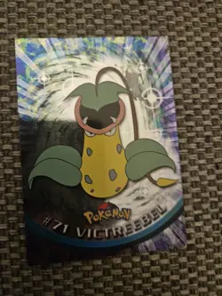 Pokemon #71 Victreebel - TOPPS Trading Card 1st Printing (Blue Logo) HOLO SHINY - Image 1