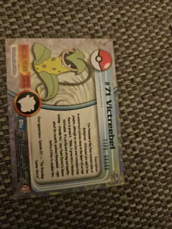Pokemon #71 Victreebel - TOPPS Trading Card 1st Printing (Blue Logo) HOLO SHINY - Image 2