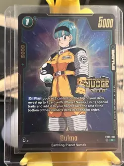 Dragon Ball Super Card Game JUDGE Bulma FB05-062 Foil Rare New Adventure - Image 1