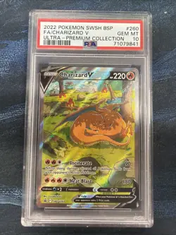 PSA 10 Charizard V SWSH260 Sword & Shield Promo Cards Holo - Image 1