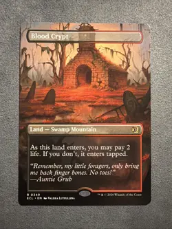Magic The Gathering MTG - Blood Crypt (Borderless) - Lorwyn Eclipsed - Image 1