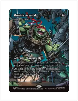 1x Ronin's Arsenal, Borderless Art, Magic MTG NM - Image 1