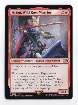 Firion, Wild Rose Warrior 0137 (R) MTG FINAL FANTASY (FIN) - Image 1