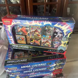 Pokemon TCG Mega Lucario ex Premium Figure Collection Box Factory Sealed In Hand - Image 2