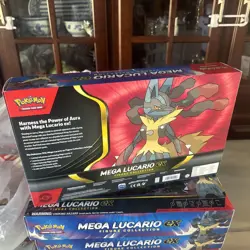 Pokemon TCG Mega Lucario ex Premium Figure Collection Box Factory Sealed In Hand - Image 3