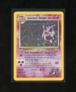2000 Pokemon Gym Heroes Sabrina's Gengar 14/132 Holo Foil Rare WOTC - Image 1