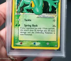 2004 POKEMON EX TEAM ROCKET RETURNS GOLD STAR #109 TREECKO-HOLO PSA 7 - Image 3