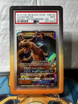 2019 Pokemon Black Star Promo Detective Pikachu Charizard GX SM195 PSA 9 - Image 1
