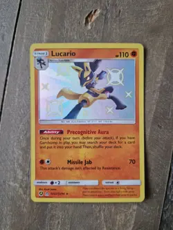 Pokemon TCG Lucario SV22/SV94 Hidden Fates Shiny Vault Holo Rare MINT - Image 1