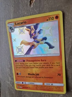 Pokemon TCG Lucario SV22/SV94 Hidden Fates Shiny Vault Holo Rare MINT - Image 2
