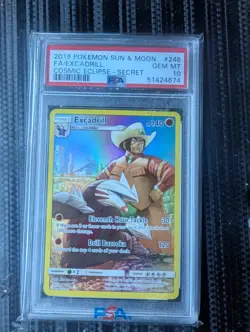 Excadrill 246/236 Full Art Secret Rare Cosmic Eclipse Pokemon Sun & Moon PSA 10 - Image 1