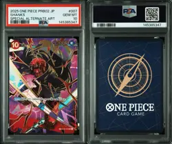 2025 ONE PIECE PRB02 JP SHANKS SPECIAL ALTERNATE ART PSA 10 SP - Image 3