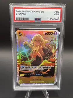 2024 One Piece OP08 EN S-Snake SR PSA 9 - Image 1