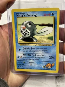 MISTY’S POLIWAG 87/132 - Gym Heroes Set - VINTAGE WOTC Pokemon Card NM Nintendo - Image 1